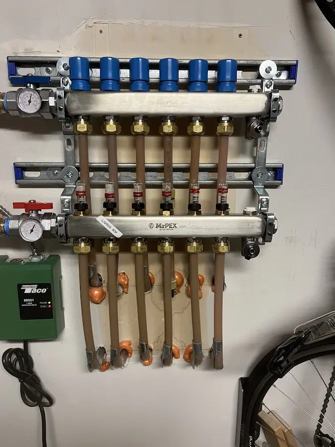 Plumber performing Gas Line Installation at a residential property in Walbridge